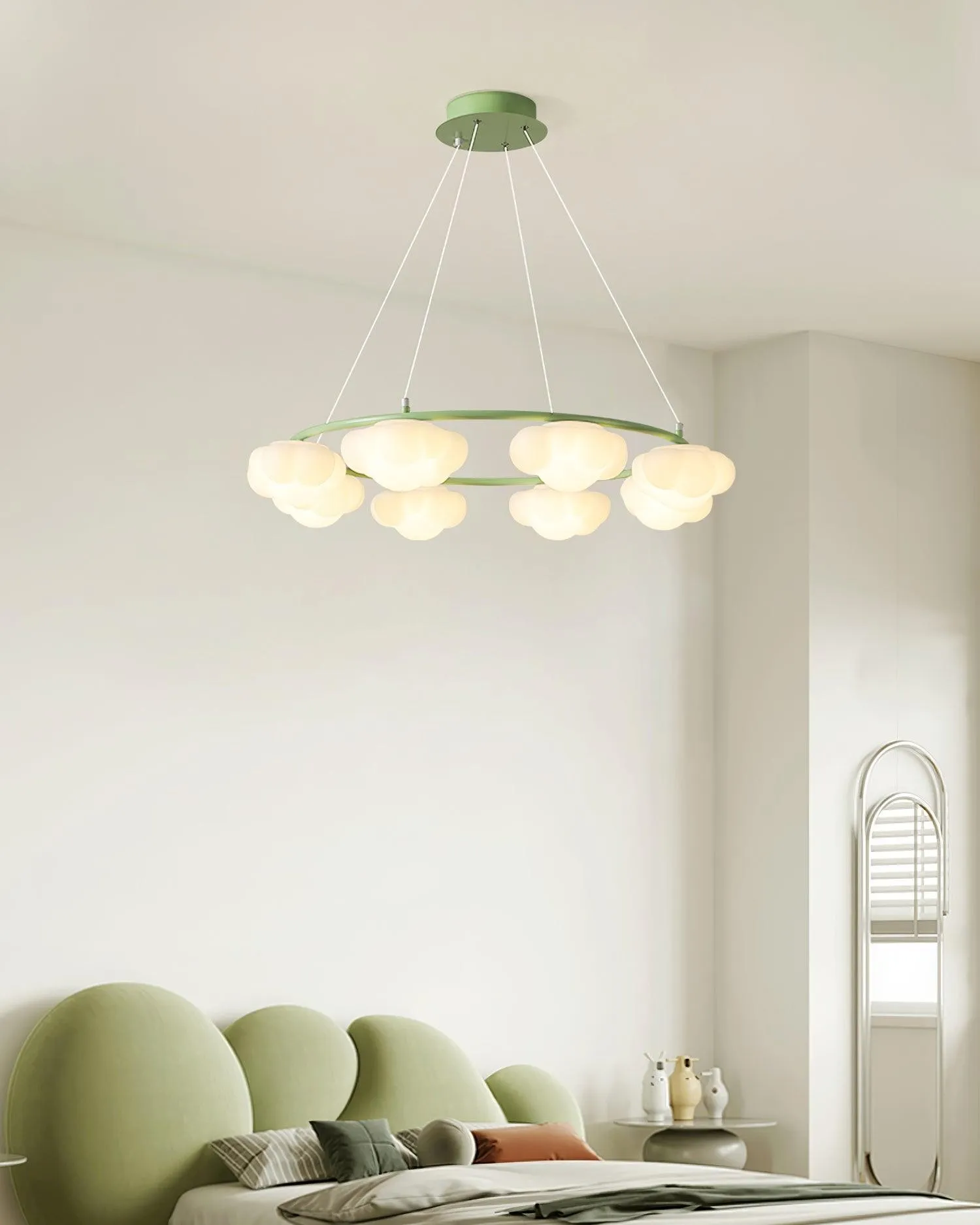 Crèmekleurige stijl creatieve persoonlijkheid wolken kroonluchter HL893