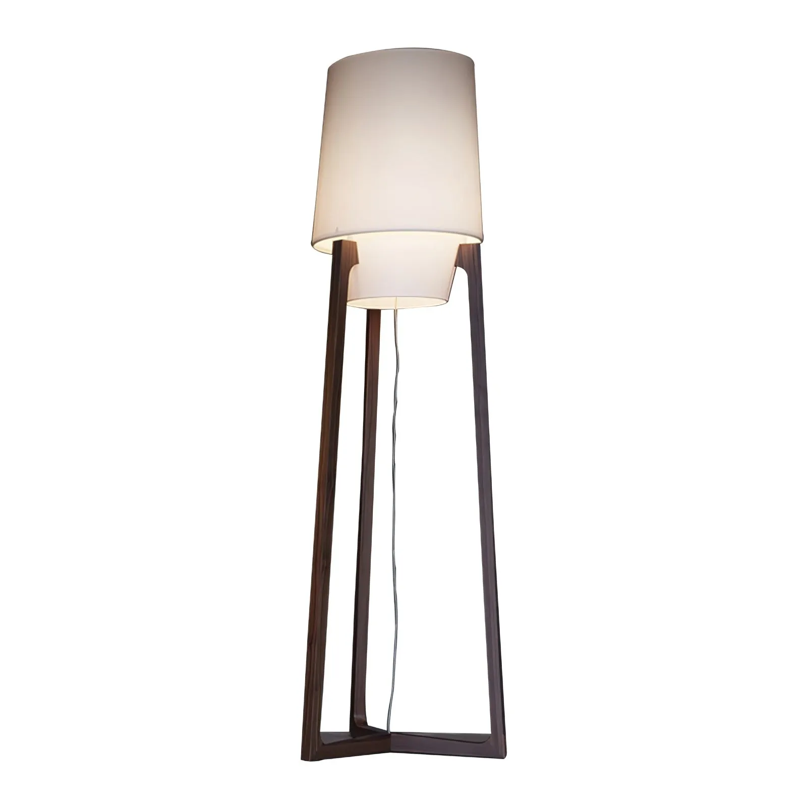 Moderne eenvoudige Chinese stijl massief houten vloerlamp HL569