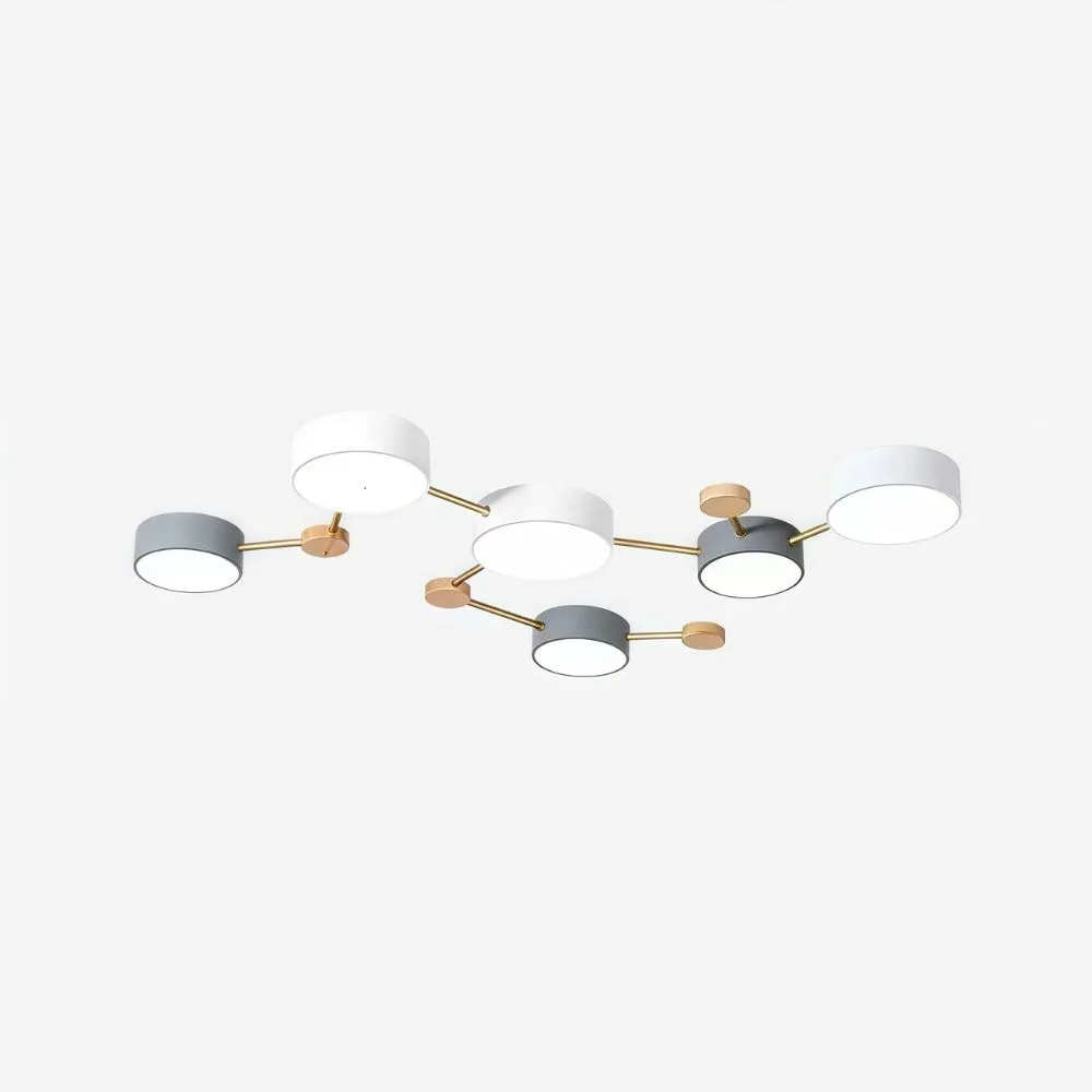 Nordic ronde LED plafondlamp - houten taklamp voor slaapkamer HL1347