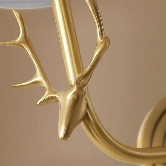 Hertenkop Wandlamp
