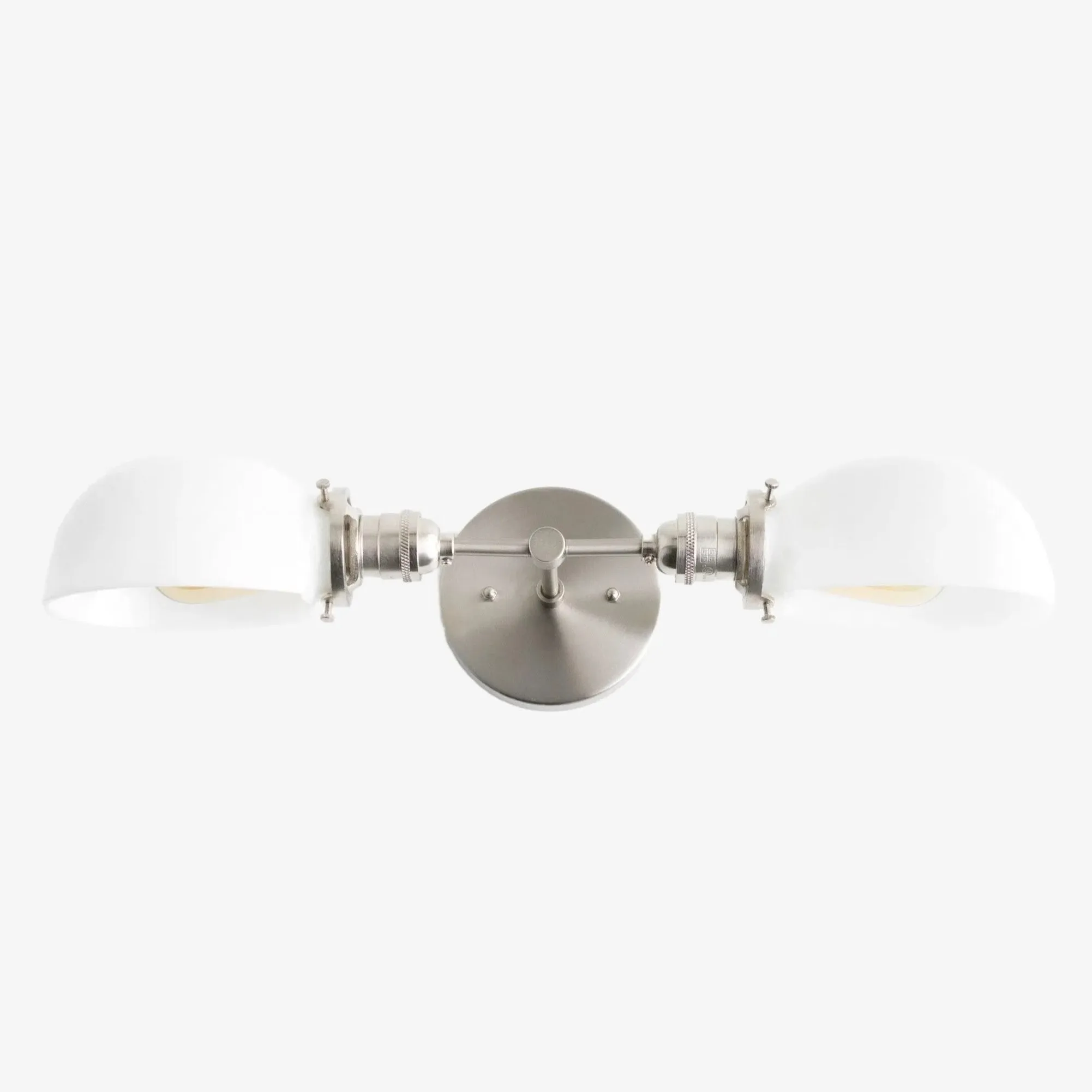 Ornato Luxe Mid-Century Vanity Light - Badkamerarmatuur van messing met opaalglas HL1688