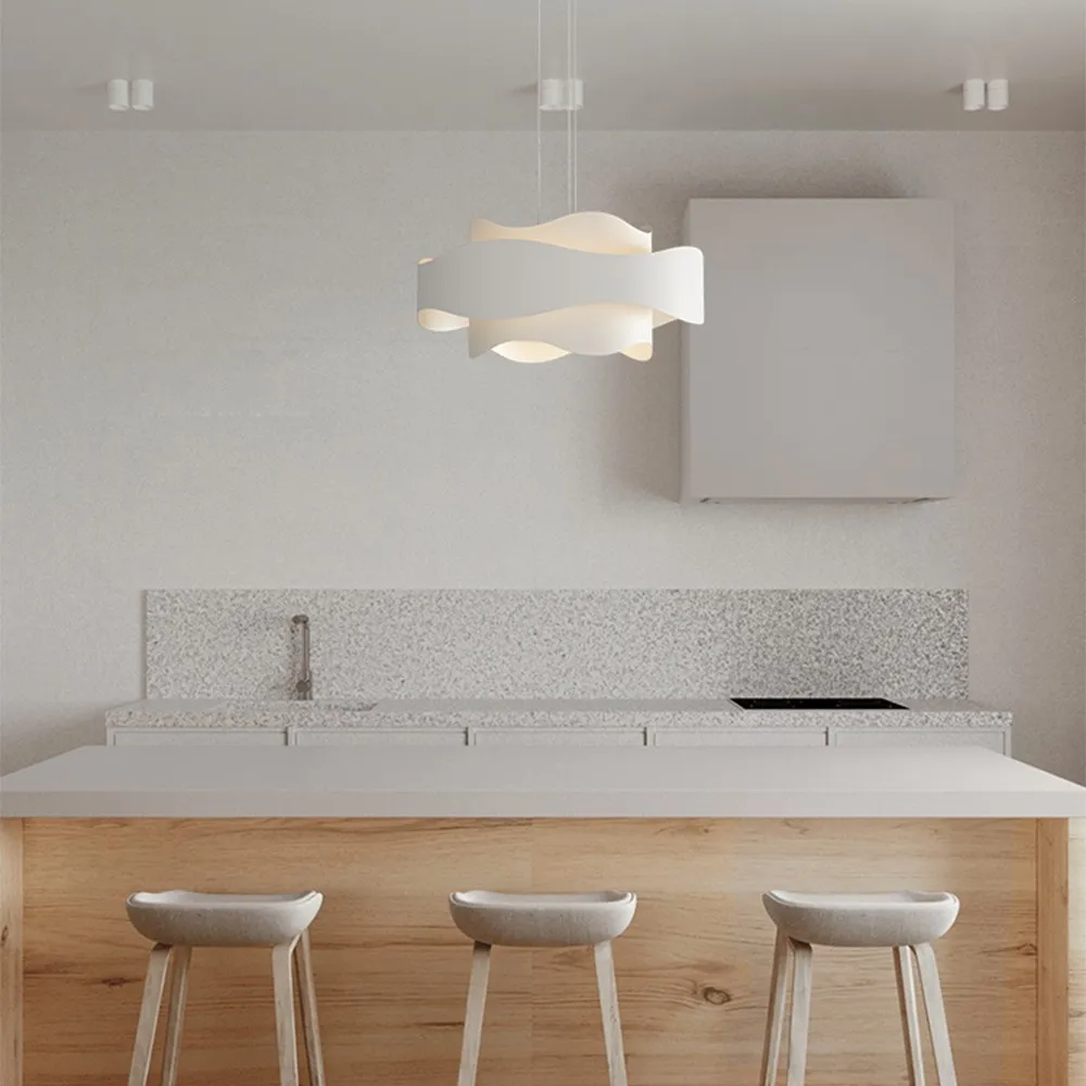 Crèmekleurige moderne minimalistische slaapkamer hanglamp HL474