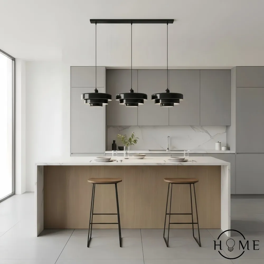 Macaron Disc Hanglamp - Scandinavische Meerlaagse Hanglamp van Metaal voor de Keuken HL179