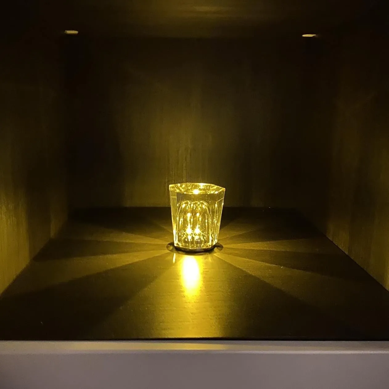 Kristallen Batterij Wijnglas Tafellamp