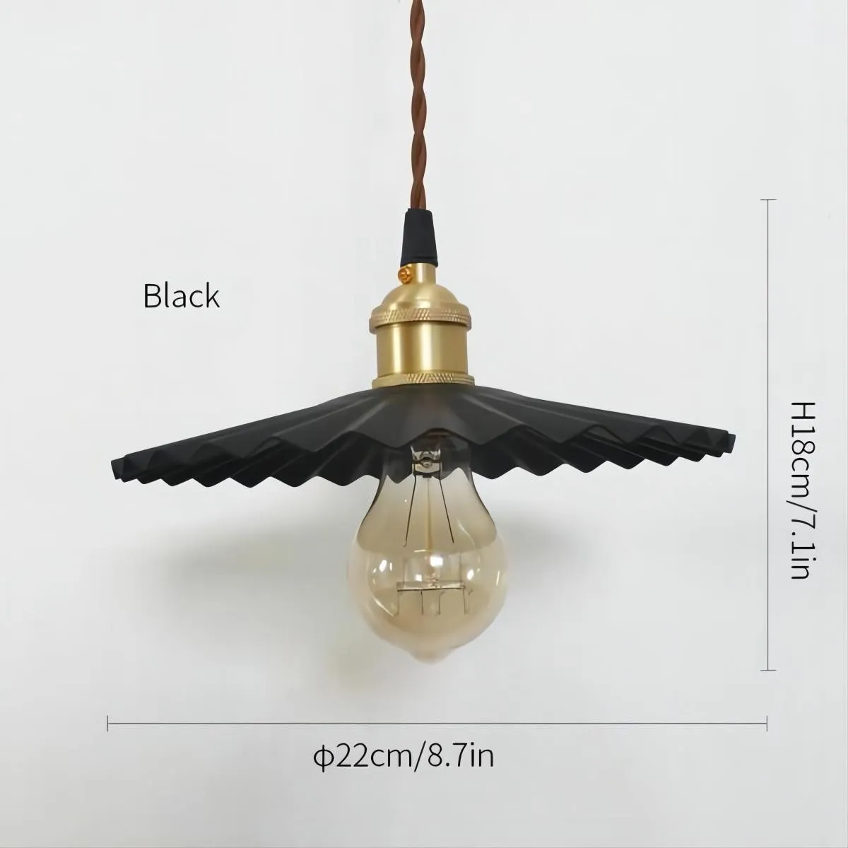 Koperen paraplu hanglamp