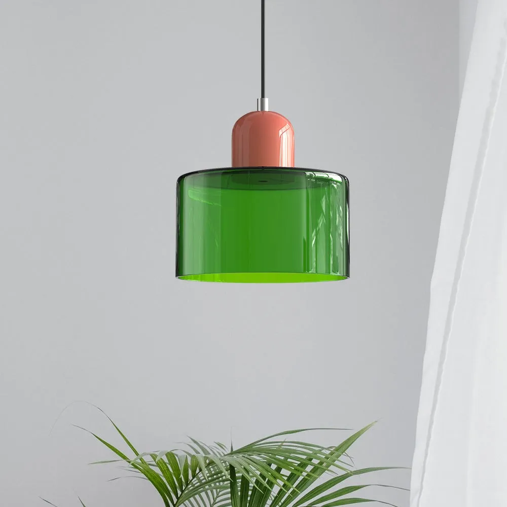 Kalo Cilinder Hanglamp - Glazen Lamp in Scandinavische Stijl voor Eet en Slaapkamer HL107