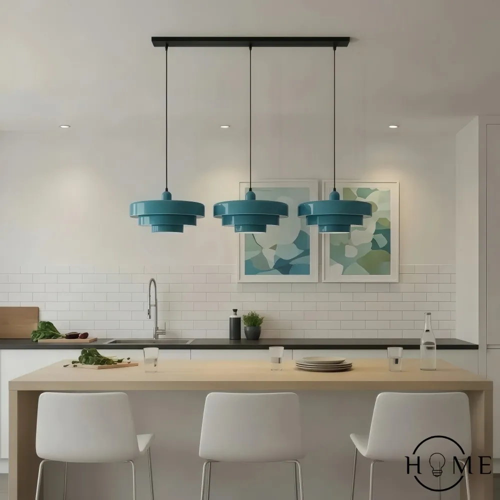 Macaron Disc Hanglamp - Scandinavische Meerlaagse Hanglamp van Metaal voor de Keuken HL179