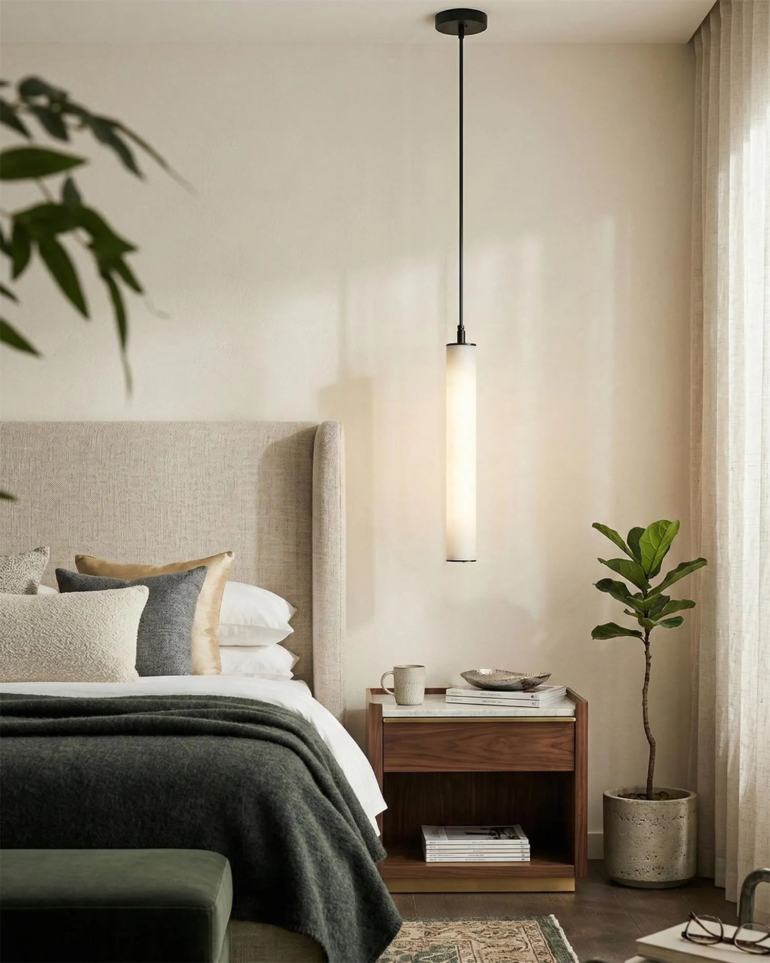 Calder Alabaster Tube Hanglamp HL2900