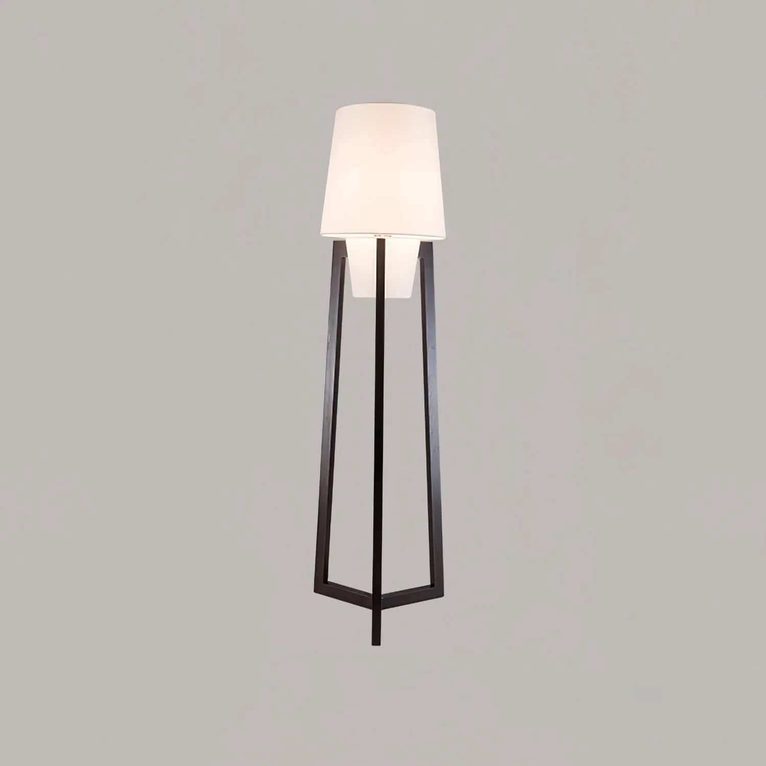 Moderne eenvoudige Chinese stijl massief houten vloerlamp HL569