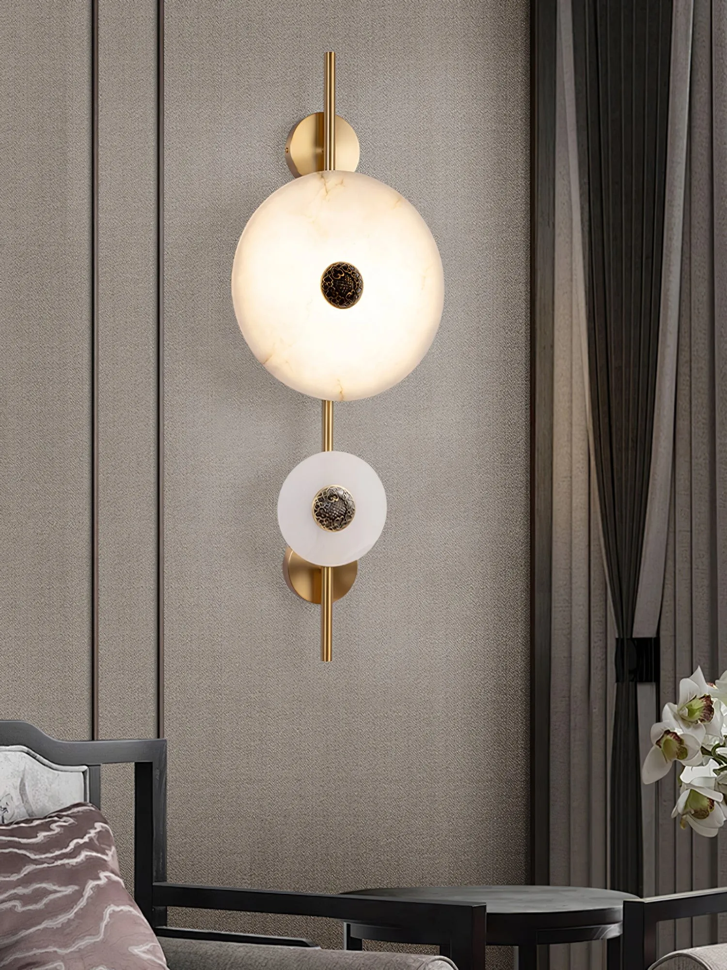 Alabaster Eclipse wandlamp HL2945