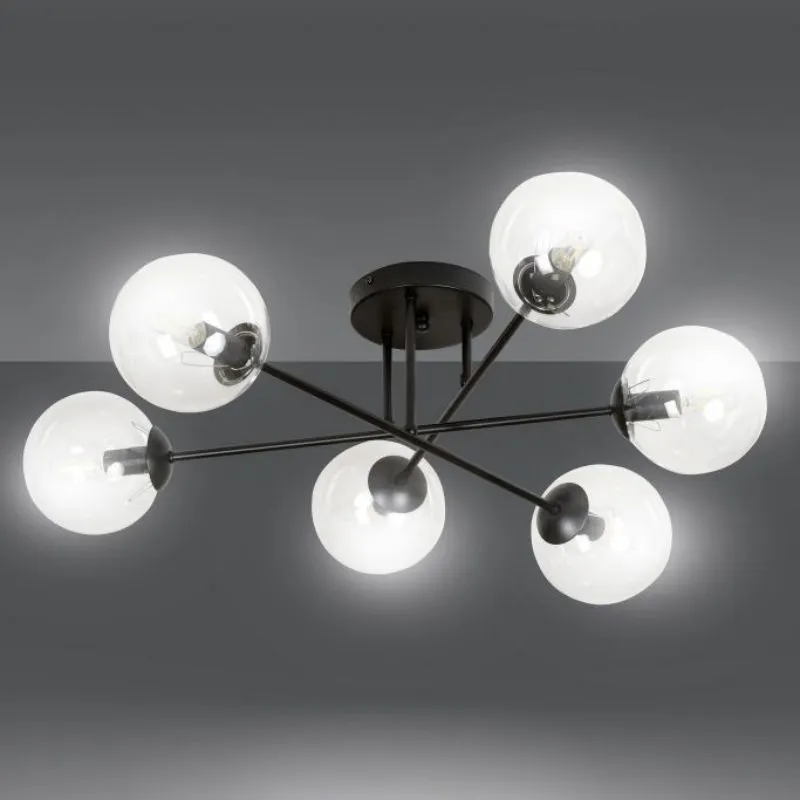 Brendi 6B Glazen Bol Plafondlamp