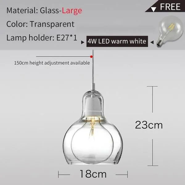 Mega Bulb Retro Glazen Hanglamp