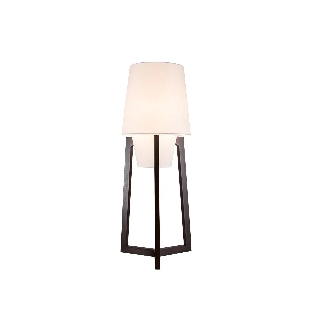 Moderne eenvoudige Chinese stijl massief houten vloerlamp HL569