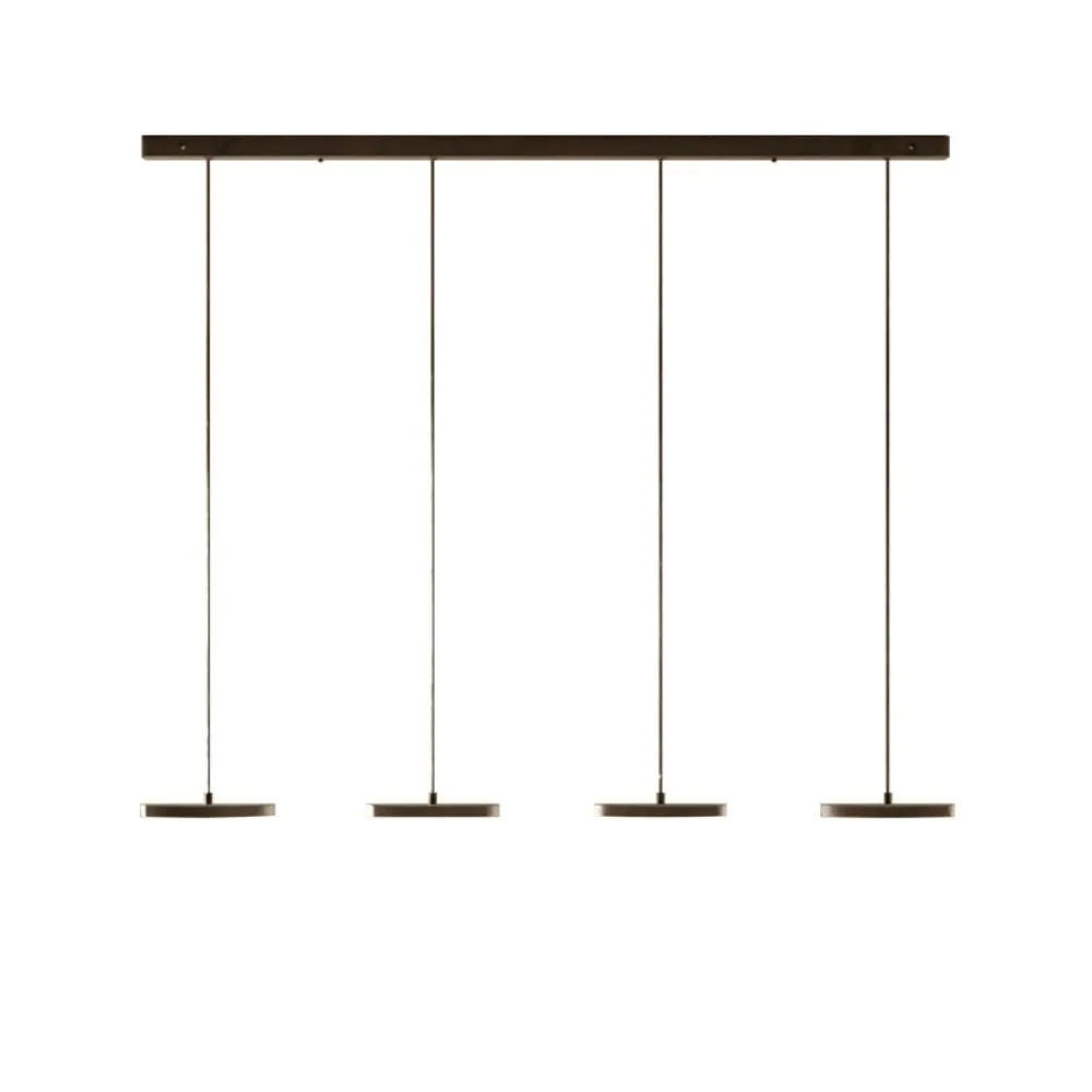 Schijfvormige Moderne Hanglamp - Zwart Wit LED Ontwerp HL1051
