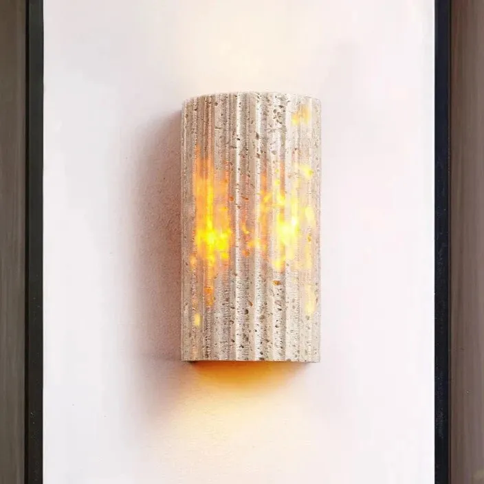 Solaro Travertine Tuin Buiten Wandlamp HL1282