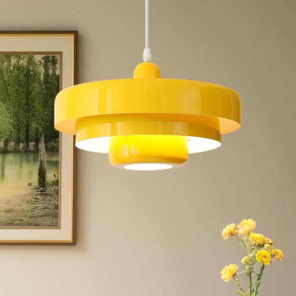 Macaron Disc Hanglamp - Scandinavische Meerlaagse Hanglamp van Metaal voor de Keuken HL179