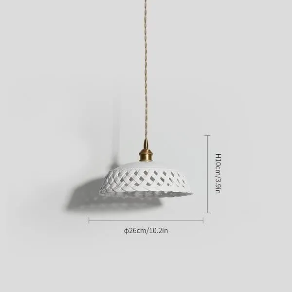 Moderne Witte Keramische Hanglamp voor de Woonkamer HL45