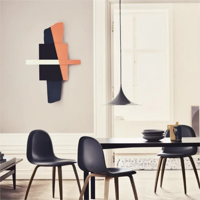 Mid Century Moderne Hoor Metalen Hanglamp