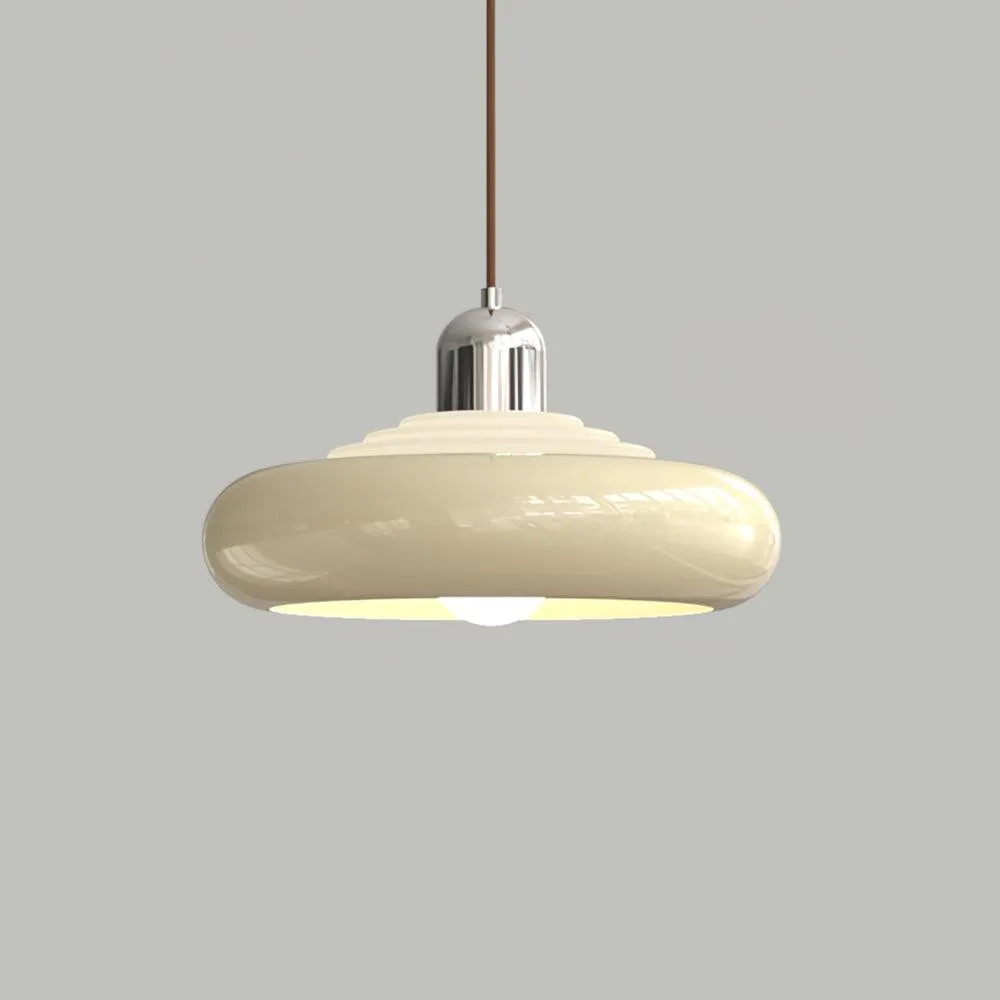 Meerlaagse ronde toren crèmekleurige hanglamp HL401