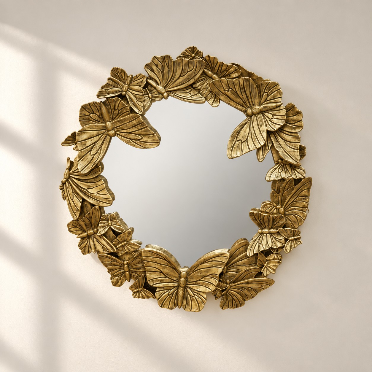 Gold Butterfly decorative mirror