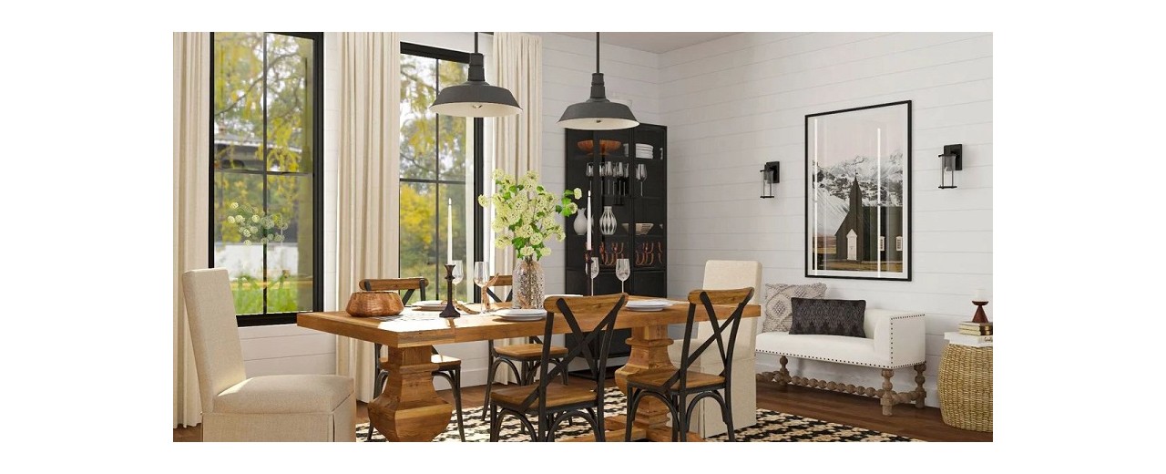 The Little Master In Creating Atmosphere: Hanging Lamp Dining Table Industrial