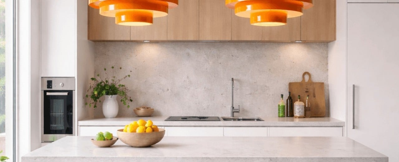 Verlichting boven het keukeneiland: Richtlijnen voor de plaatsing van hanglampen die ontwerpers hanteren